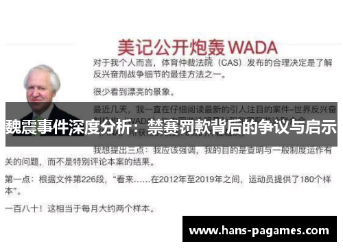 魏震事件深度分析：禁赛罚款背后的争议与启示